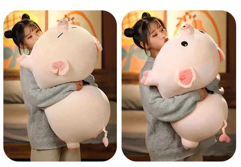 Pig Pillow Plush | Pink Piglet Big Plush Stuffed Animal -1