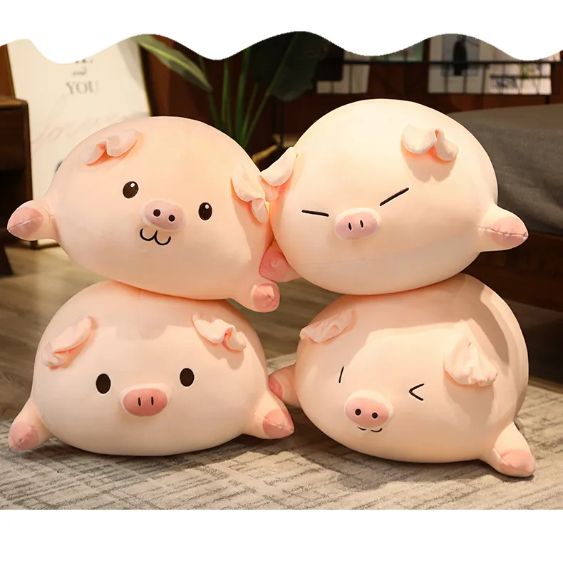 Pig Pillow Plush | Pink Piglet Big Plush Stuffed Animal -3