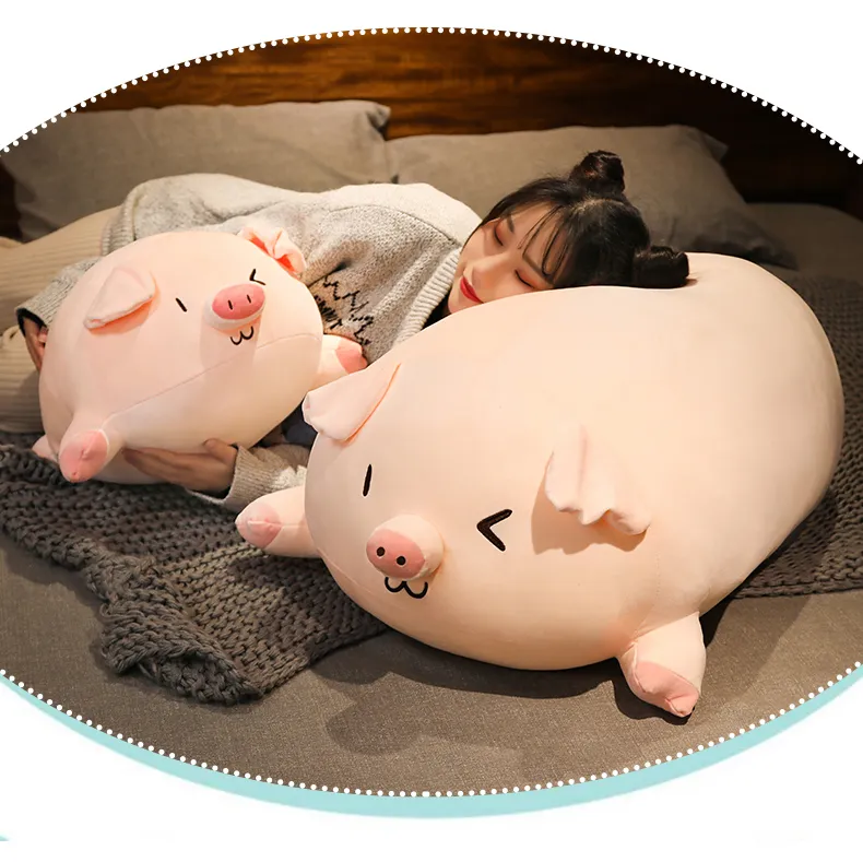 Pig Pillow Plush | Pink Piglet Big Plush Stuffed Animal -2