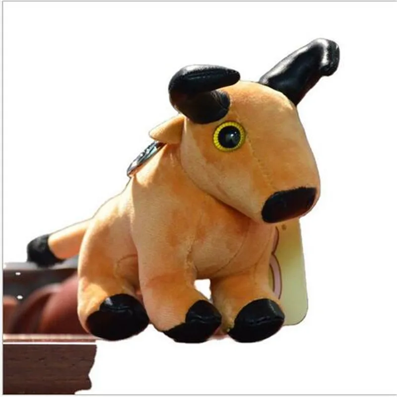 Black Cow Stuffed Beanie Animal | Year of the Ox Mascot Cartoon Cow Pendant -6
