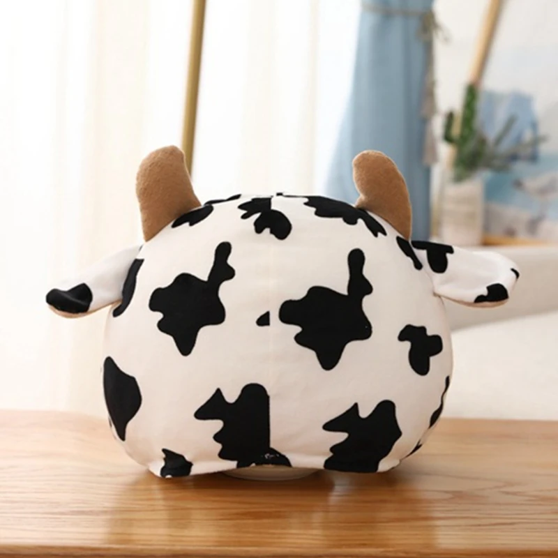 Chapéu de cabeça de vaca | Chapéu de pelúcia engraçado com cabeça de vaca leiteira - Chapéu de capacete Cosplay -5