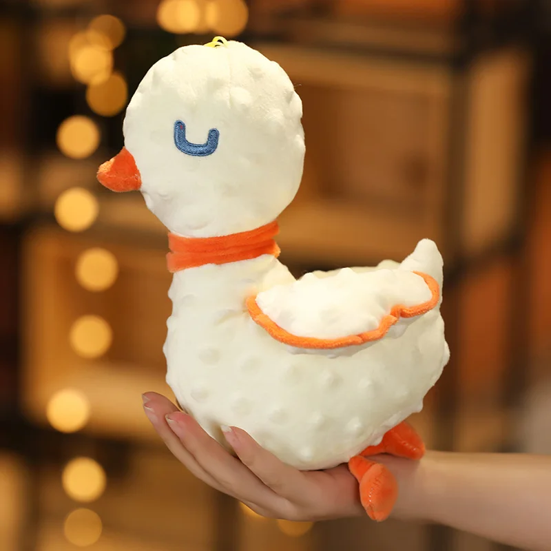 Giant Duck Hundespielzeug | Princess Duck Plushie - Weiche Orange Massage Schlafende Ente -8