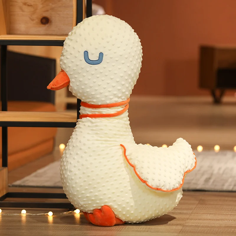 Giant Duck Dog Toy | Princess Duck Plushie - Soft Orange Massage Sleeping Duck -1