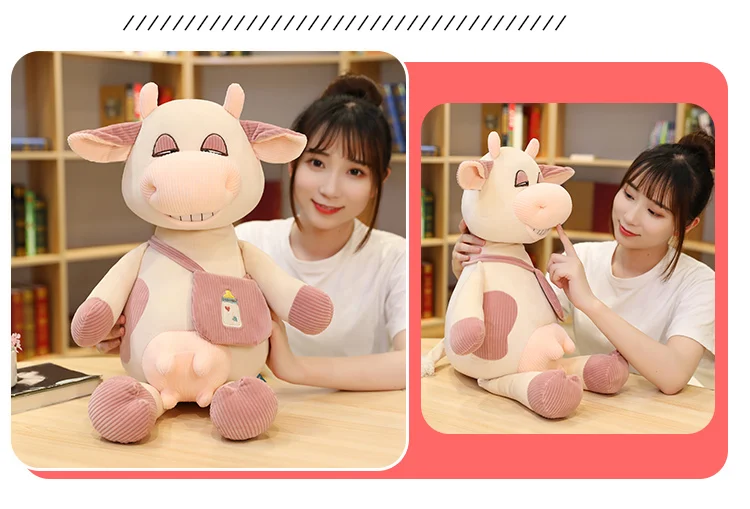 Japan Cow Stuffed Animal | New Cute Animal Cartoon Cows Stuffed Plush Toy -2