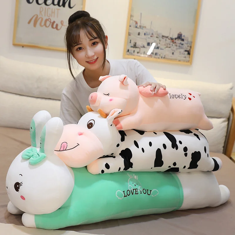 Rabbit Cow Plush | Large Size Plush Toy Set Cow, Pig, Rabbit -8