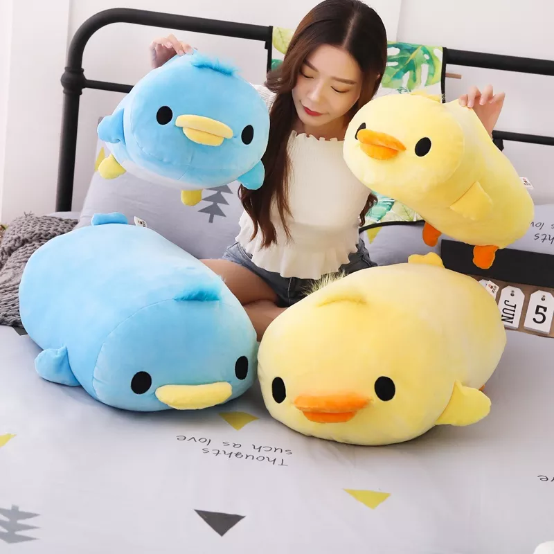 Kawaii Ente Emoji Kissen Plüsch ｜ Liegende Ente für weiches Kissen Kissen -5