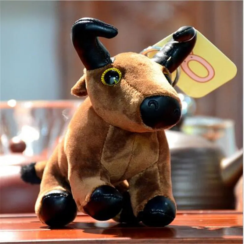 Black Cow Stuffed Beanie Animal | Year of the Ox Mascot Cartoon Cow Pendant -3