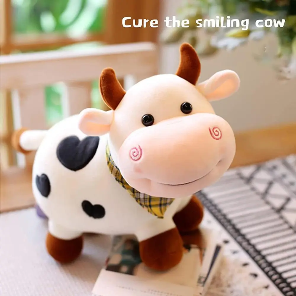 Jellycat Cow Stuffed Animal | 25CM Stuffed Animal Toy - Smile Plush Cow -5