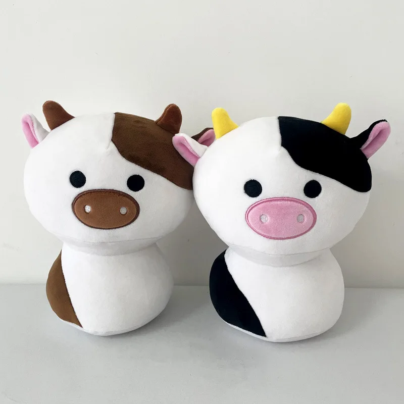 Boneca de peluche Vaca Cogumelo | Nova Boneca Vaca Cogumelo - Almofada para abraçar sentada -1