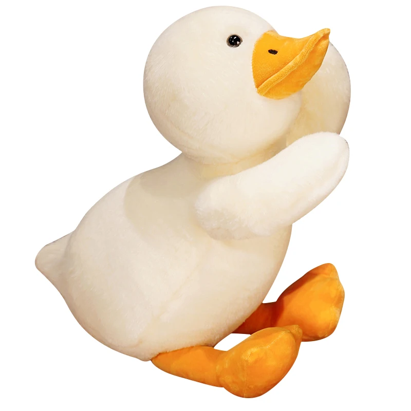 Dennis Duck Plush Toy | Simulation Lie Duck Plush Pillow Toy -2