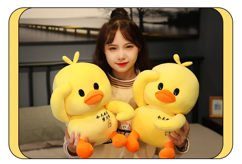 baby duck stuffed animal | Korean Wearing Hyaluronic Acid Little Yellow Duck Doll -1