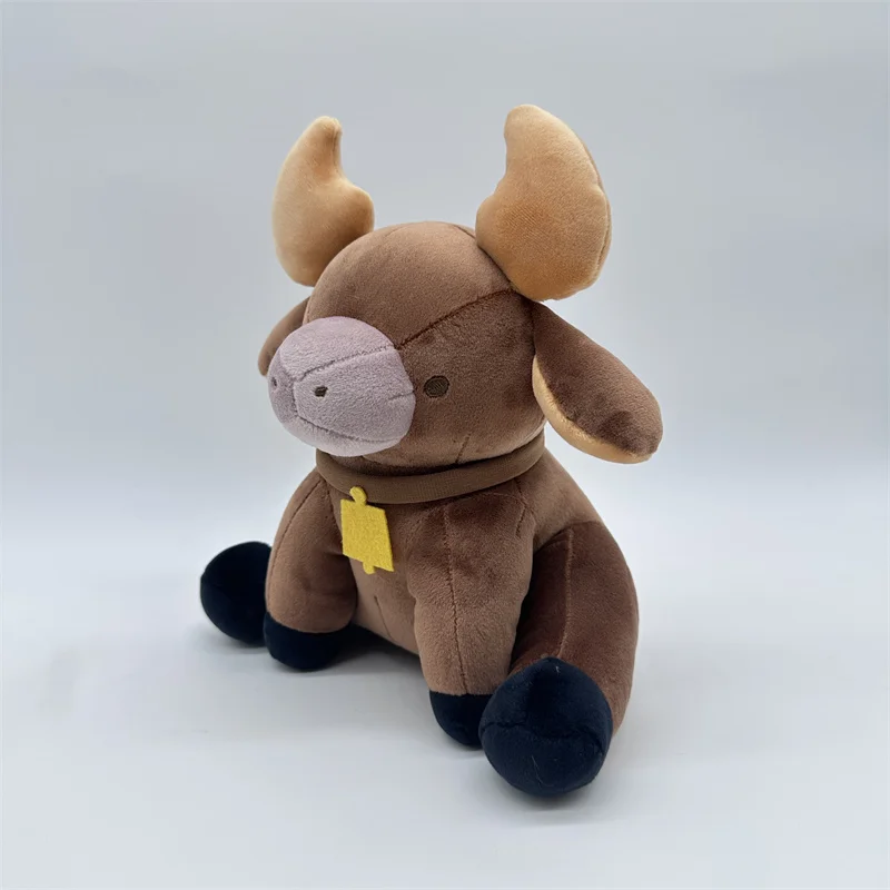 Brown Fluffy Cow Stuffed Animal | Palia Chapaa Lifelike Highland Cow Plush Toy -2