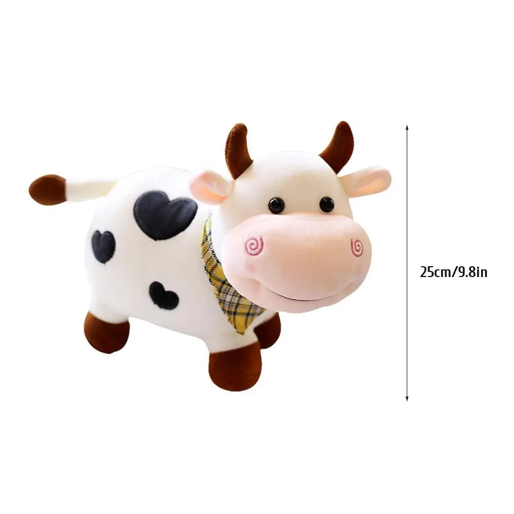 Jellycat Vache en peluche - Jouet animal en peluche 25CM - Vache en peluche souriante -2