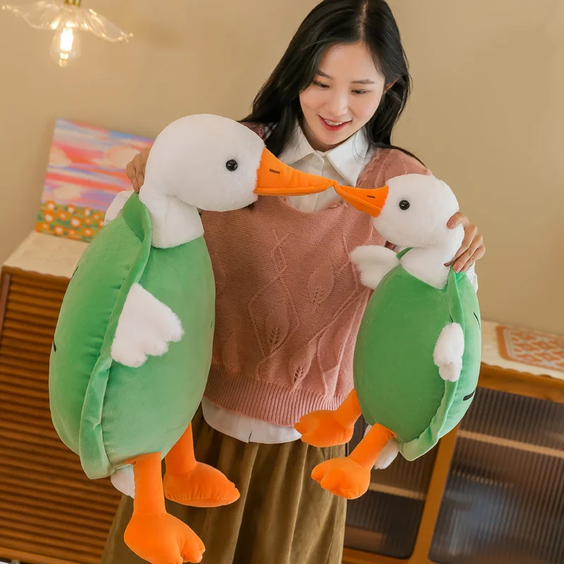 Плюшевая игрушка "Черепаха-утка"| Turtle Transform To Big White Goose - Stuffed Tortoise Doll -16
