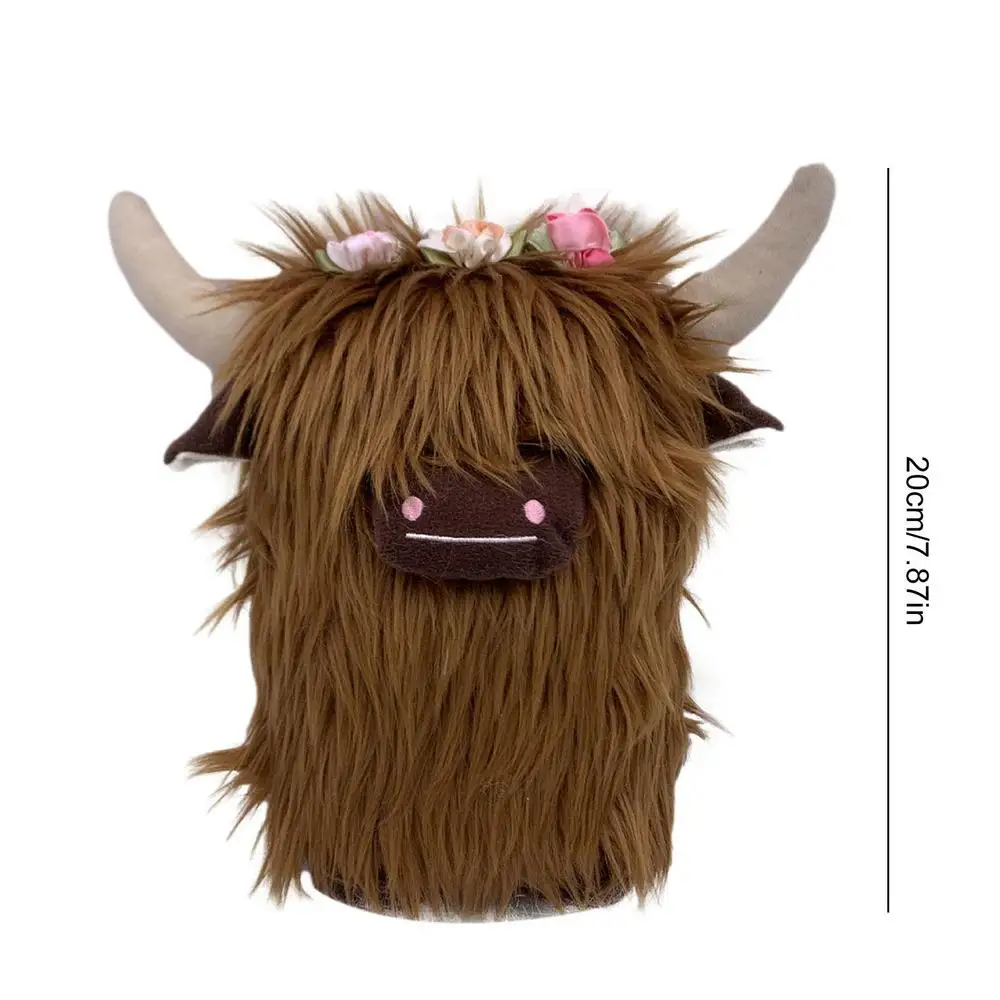 Fluffy Highland Cow Stuffed Animal | Cute and Odorless Plush Doll -4