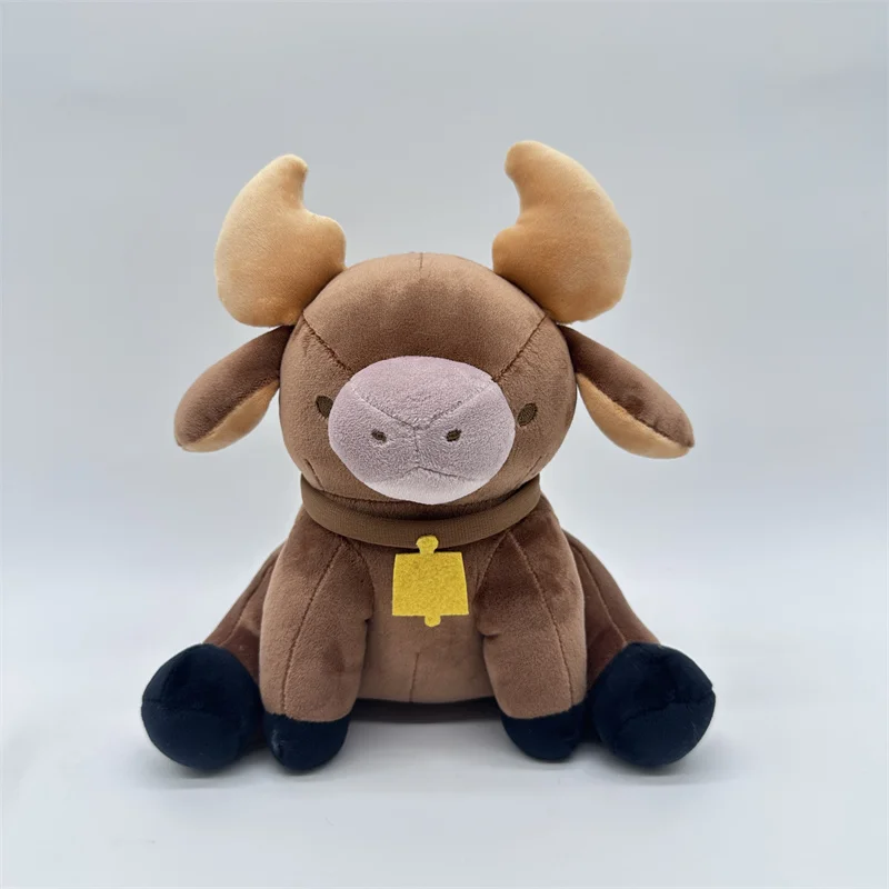Brown Fluffy Cow Stuffed Animal | Palia Chapaa Lifelike Highland Cow Plush Toy -1