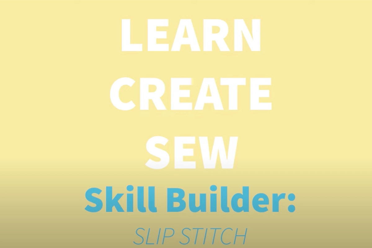 Sewing Skill Builder SLIP STITCH, INVISIBLE STITCH, LADDER STITCH. How to sew tutorial. Hand sewing
