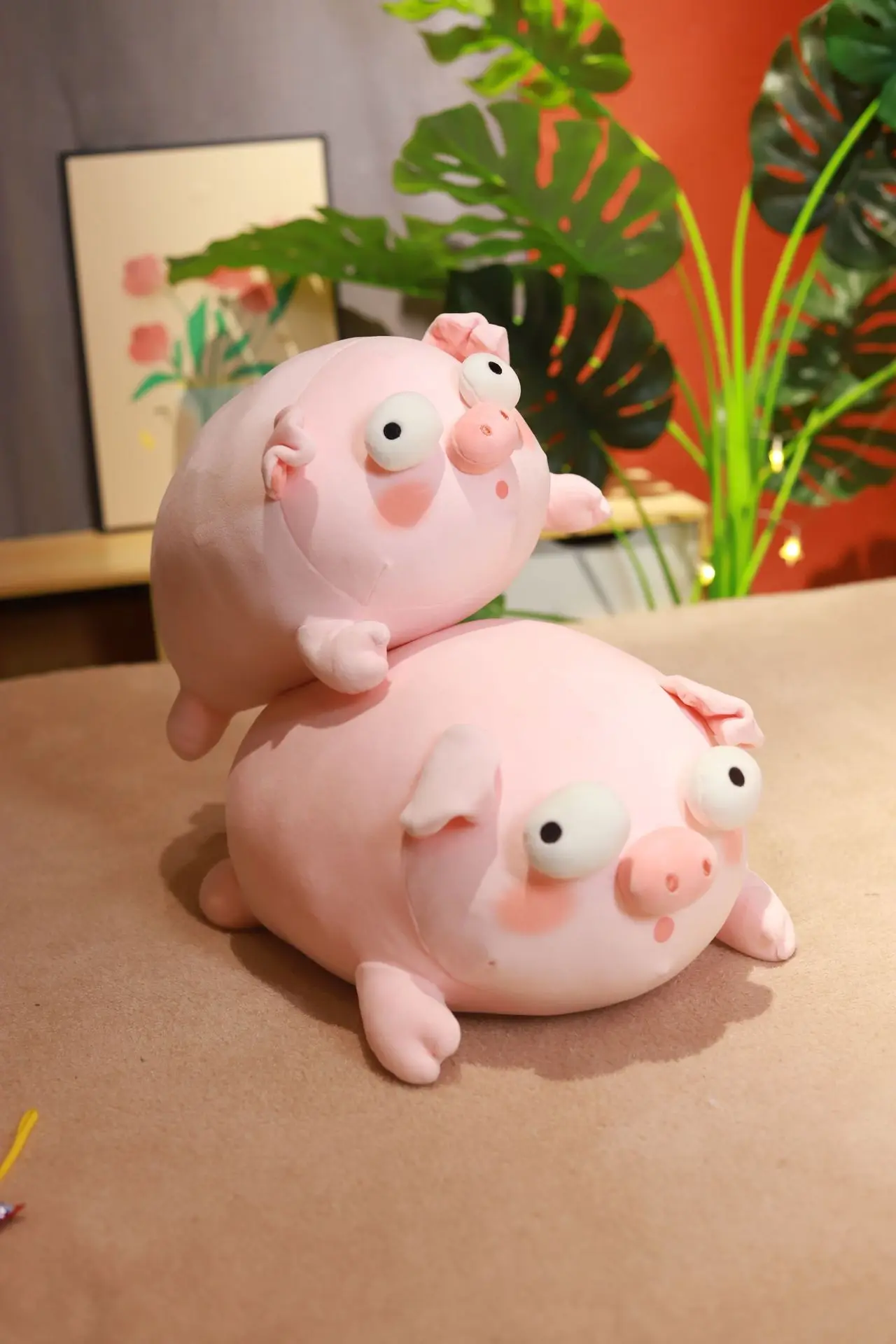 Sea Pig Plush | Big Eyes Ugly Sleeping Pig Plush Toy -1