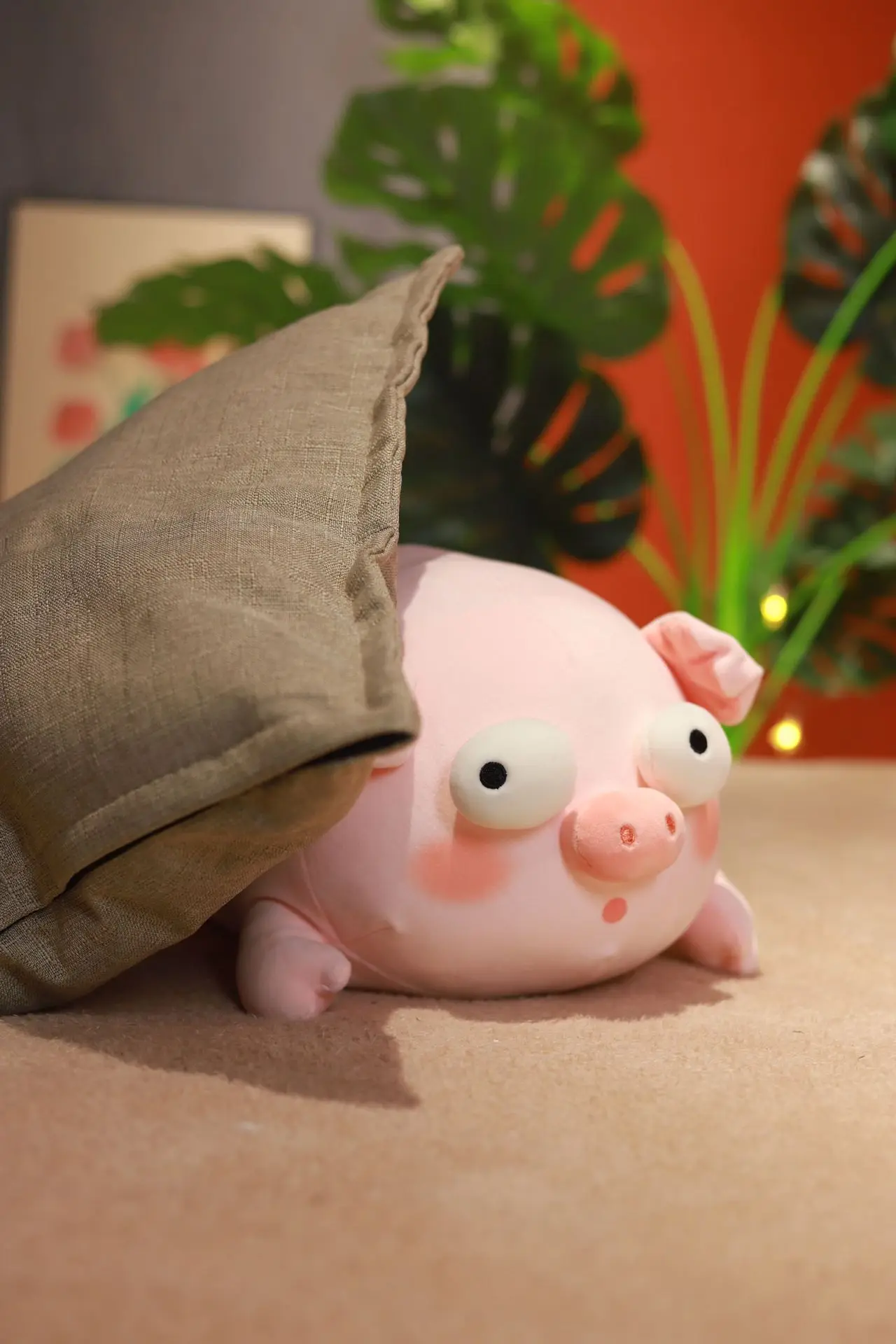 Sea Pig Plush | Big Eyes Ugly Sleeping Pig Plush Toy -5