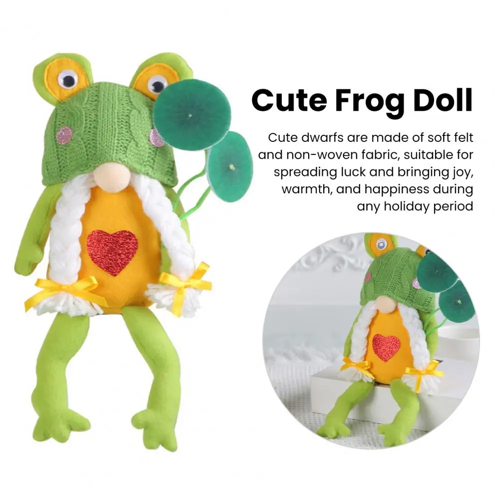 Frog Gnomes Plush Doll | Farmhouse Gnomes Decor -8