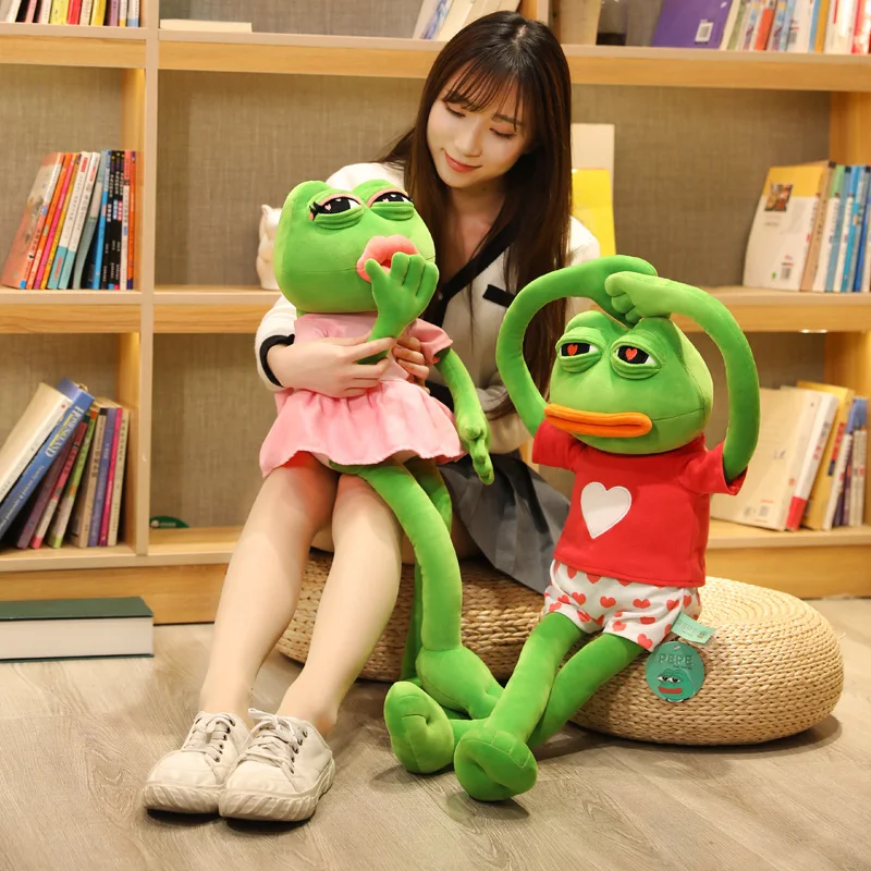 Sad Kermit Frog Stuffed Animal -7