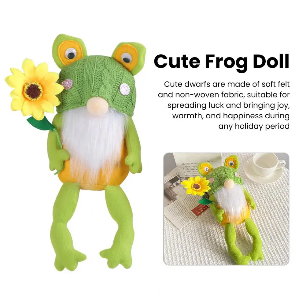 Frog Gnomes Plush Doll | Farmhouse Gnomes Decor -2