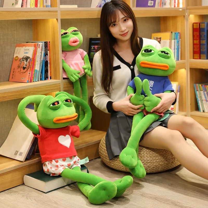 Sad Kermit Frog Stuffed Animal -1