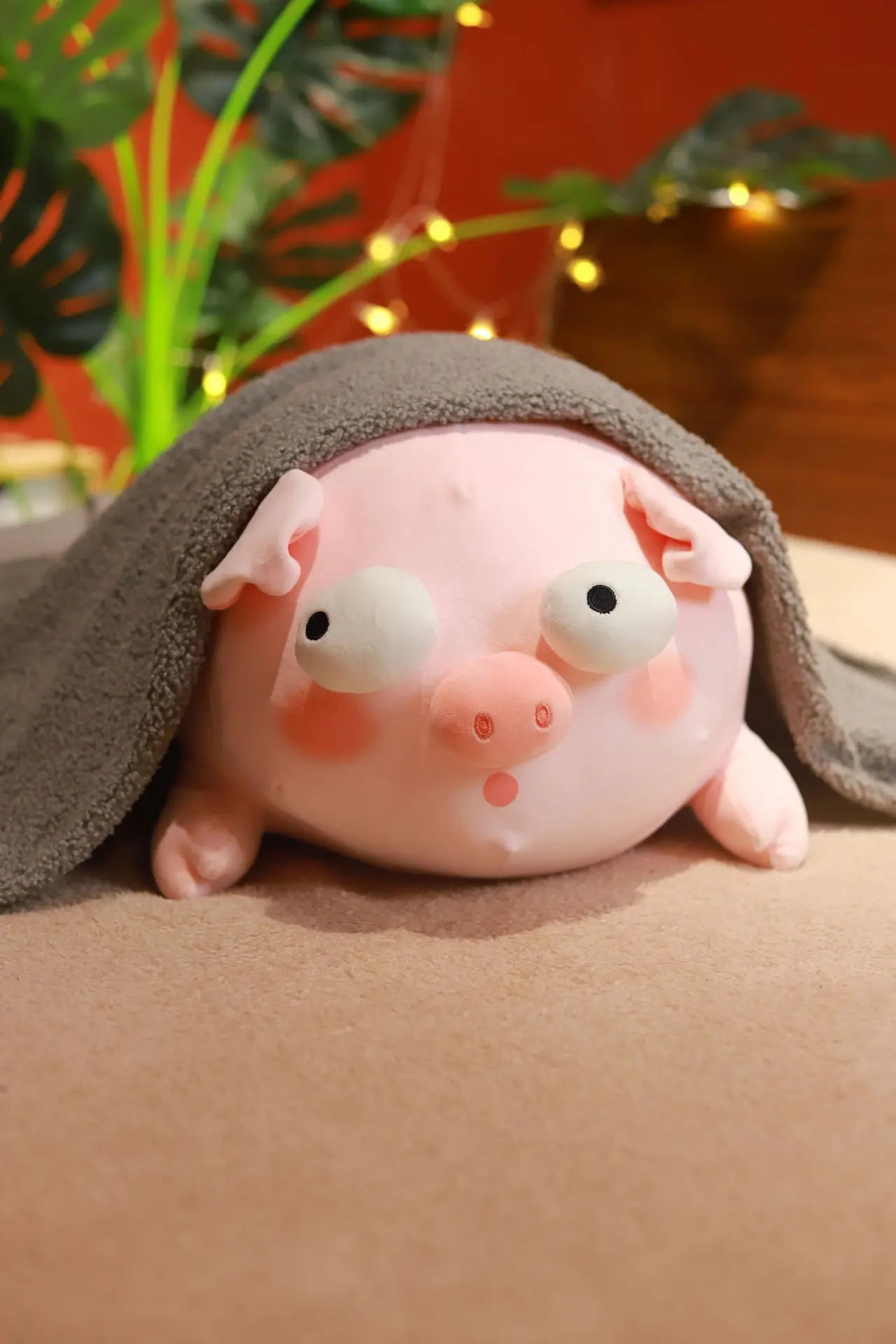 Sea Pig Plush | Big Eyes Ugly Sleeping Pig Plush Toy -6