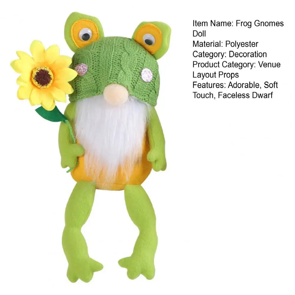 Frog Gnomes Plush Doll | Farmhouse Gnomes Decor -6